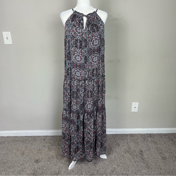 DREW BOHO TIERED SLEEVELESS MAXI DRESS SIZE LARGE - Picture 6 of 15